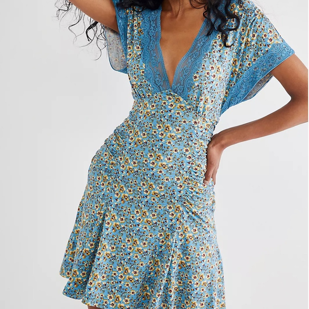 Free People Sweet Talker Mini Dress NWOT Size XS - Picture 1 of 11